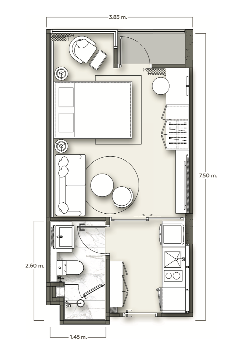 Type A floor plan